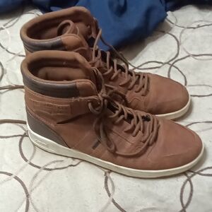 Levi's Tan and Gray High-Top Sneakers